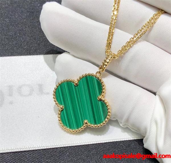 ネックレス グリーン ストーン調 VCA ヴァン ヴァン クリーフ＆アーペル コピー 限定 希少 インパクト