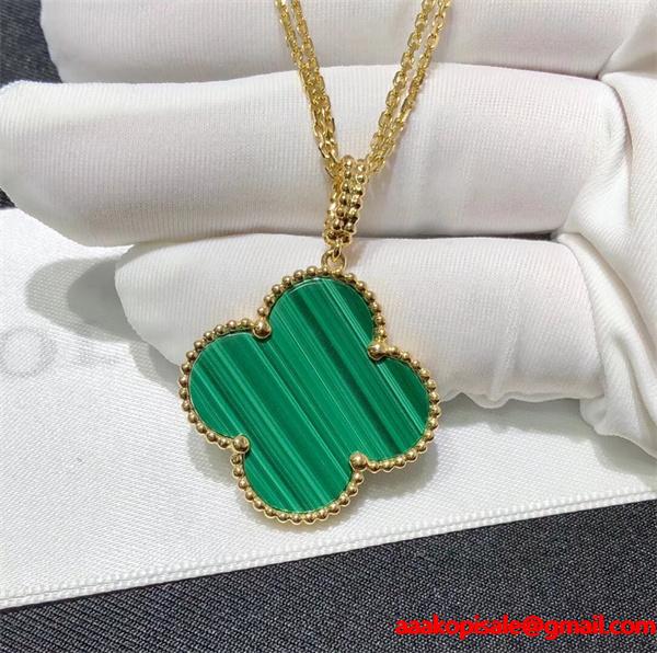 ネックレス グリーン ストーン調 VCA ヴァン ヴァン クリーフ＆アーペル コピー 限定 希少 インパクト