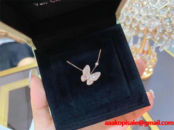 フラワーモチーフ ネックレス ダイヤ調 VCA ヴァン ヴァン クリーフ＆アーペル コピー 在庫僅少 上質感