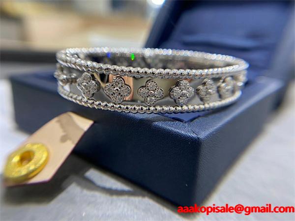 VCA ヴァン ヴァン クリーフ＆アーペル コピー フラワー バングル ゴールド 限定入荷 クラシカル エレガント