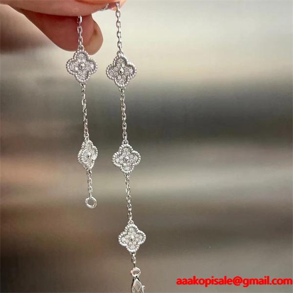 クローバーモチーフ シルバー 軽やか バランス 入手困難 VCA ヴァン ヴァン クリーフ＆アーペル 偽物