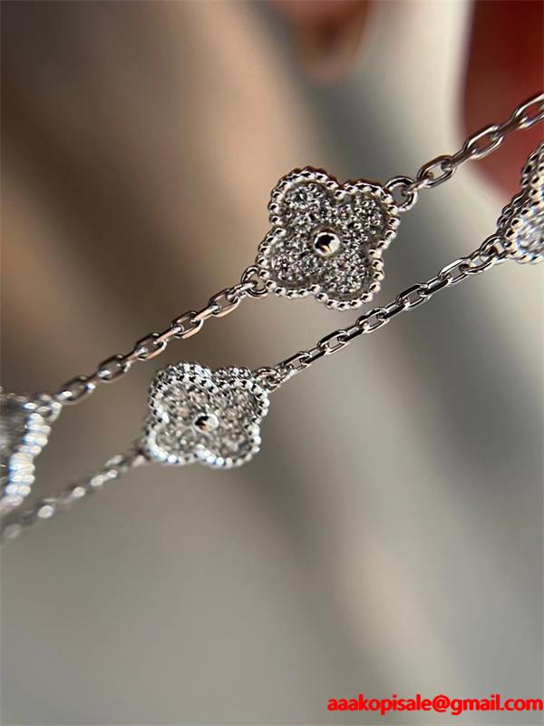 クローバーモチーフ シルバー 軽やか バランス 入手困難 VCA ヴァン ヴァン クリーフ＆アーペル 偽物