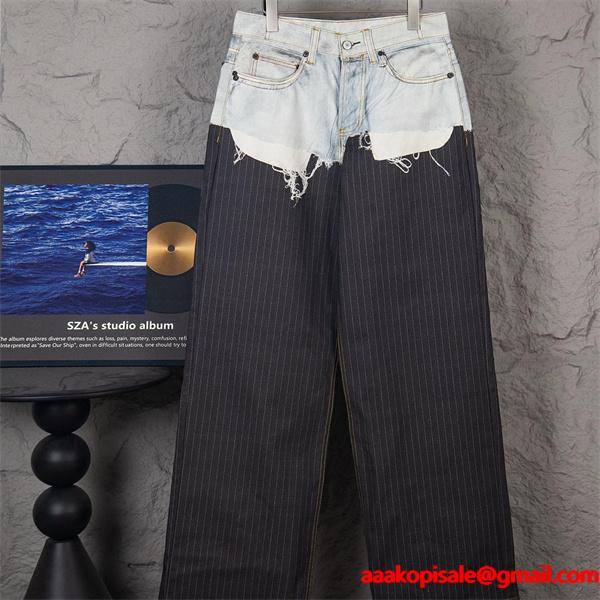 ドッキング デニムパンツ  個性表現 モード系 希少 ACNE STUDIO アクネ ストゥディオズ スーパーコピー