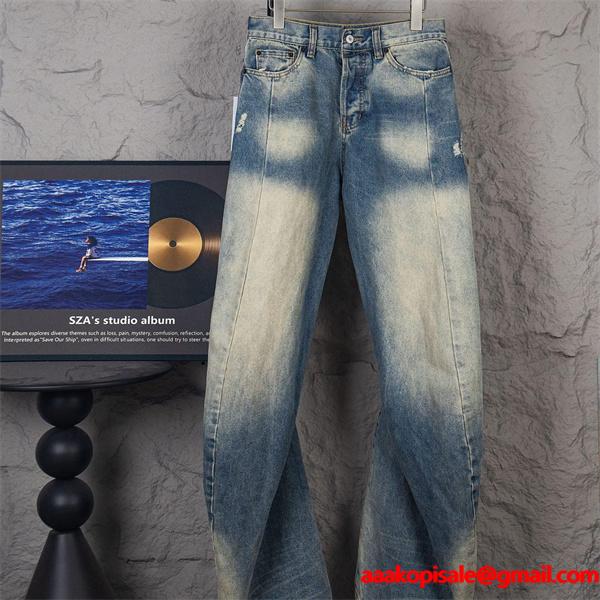 ACNE STUDIO アクネ ストゥディオズ 偽物 デニムパンツ フェード加工 ブルー 立体シルエット 入手困難