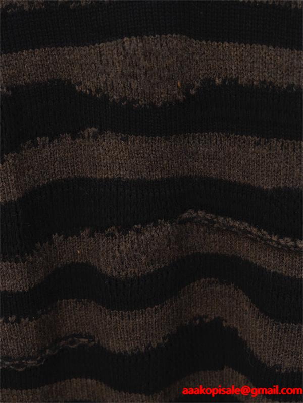 ニット セーター ブラウン 配色デザイン ラフ感 売れ筋 ACNE STUDIO アクネ ストゥディオズ コピー