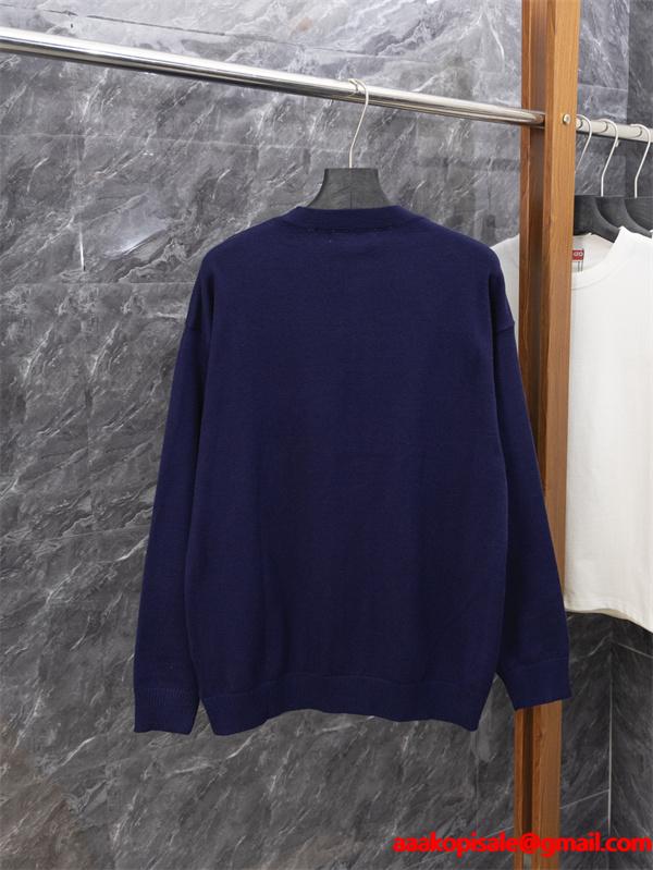 ACNE STUDIO アクネ ストゥディオズ 偽物 ミニマル カーディガン ブラック ノーカラー すっきり設計 在庫僅少