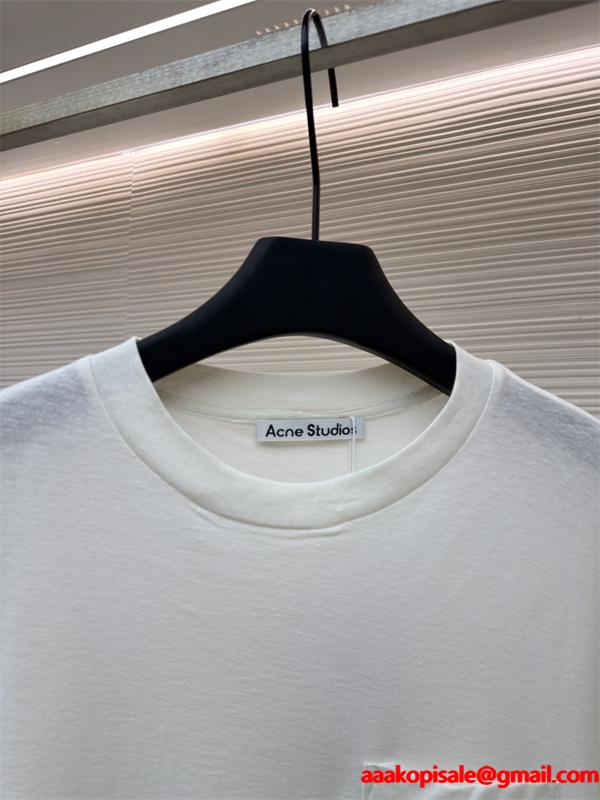 長袖Tシャツ ブラック ポケット付き ベーシック 入手困難 ACNE STUDIO アクネ ストゥディオズ コピー