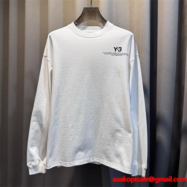 大人気❤Y-３ 長袖ｔシャツコピー新作ワイ・スリー2025-2026秋冬ファッショントレンド