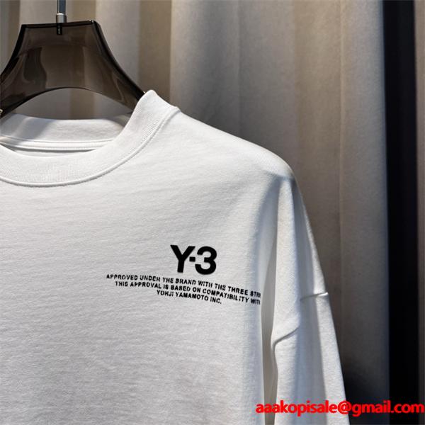 大人気❤Y-３ 長袖ｔシャツコピー新作ワイ・スリー2025-2026秋冬ファッショントレンド
