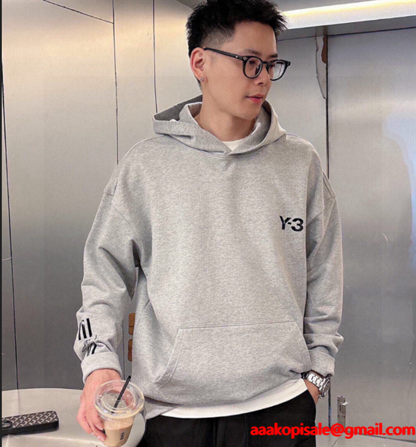 人気上昇中Y-３ パーカーコピー2025-2026秋冬新作ワイ・スリーコレクション☆グレー色