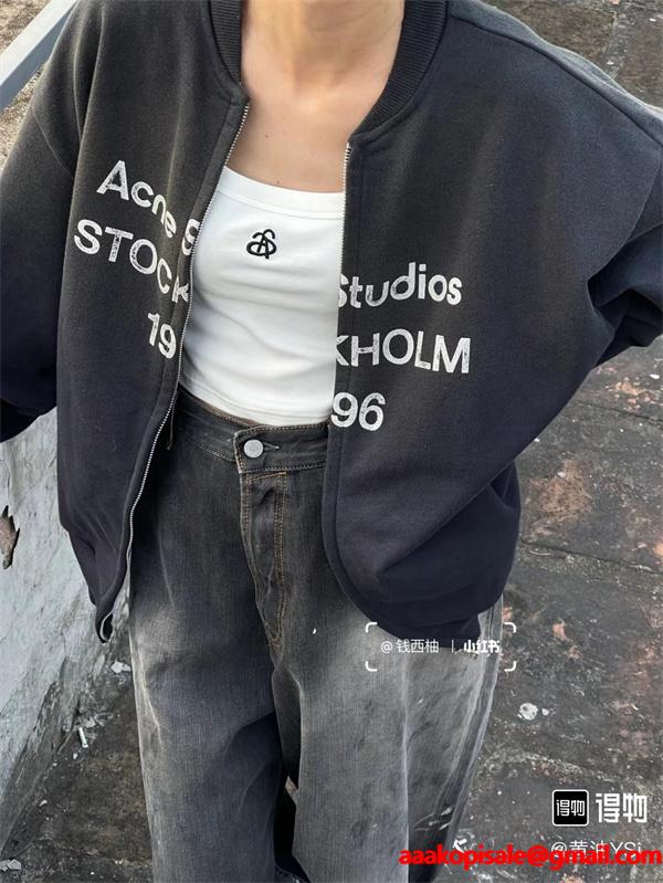 秋冬 人気 ブラック ロゴ ACNE STUDIOS アクネ ストゥディオズ コピー スウェット 新作 定番
