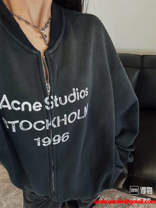 秋冬 人気 ブラック ロゴ ACNE STUDIOS アクネ ストゥディオズ コピー スウェット 新作 定番