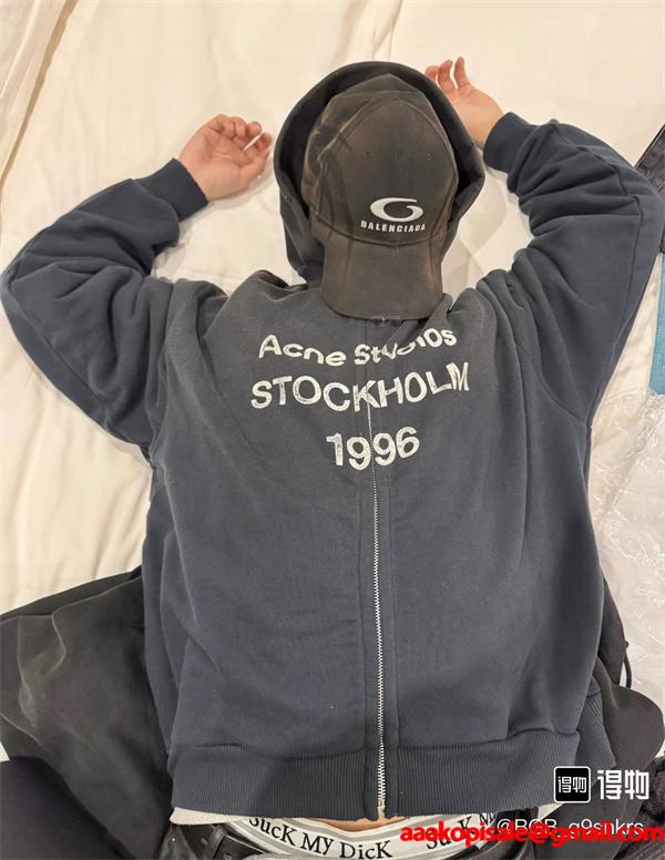 秋冬 人気 ブラック ロゴ ACNE STUDIOS アクネ ストゥディオズ コピー スウェット 新作 定番