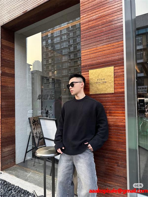 ACNE STUDIOS アクネ ストゥディオズ コピー 売れ筋 グレー ロゴ ハーフネック スウェット 上質