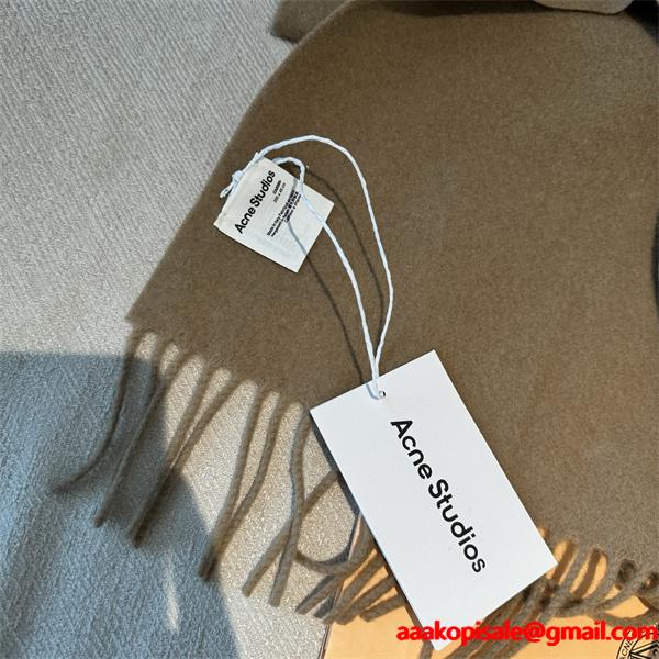 ACNE STUDIOS アクネ ストゥディオズ コピー  秋冬 快適 グレー系 ロゴ マフラー 柔らか