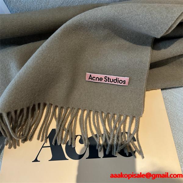 ACNE STUDIOS アクネ ストゥディオズ コピー  秋冬 快適 グレー系 ロゴ マフラー 柔らか