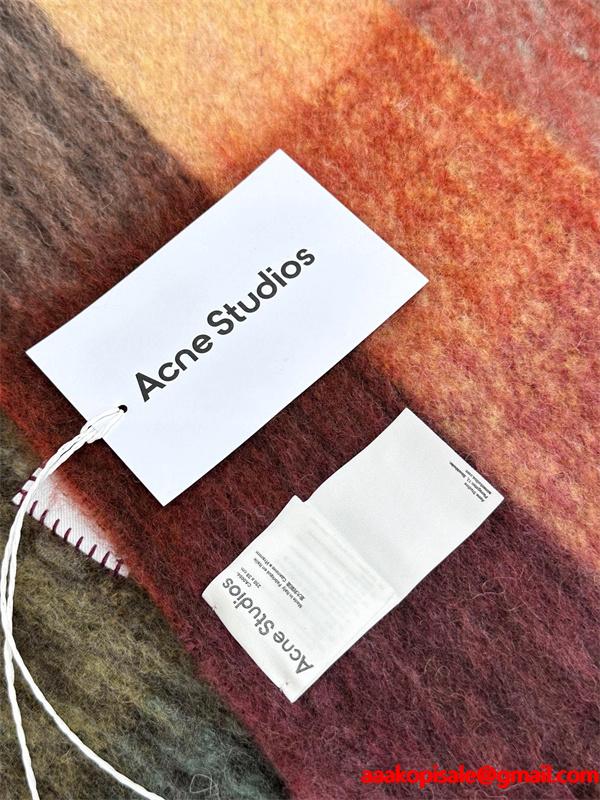 あったか マルチカラー チェック ACNE STUDIOS アクネ ストゥディオズ コピー マフラー 個性派