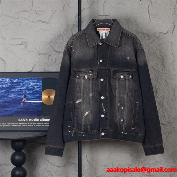 秋冬 重厚 インディゴ デニム ACNE STUDIOS アクネ ストゥディオズ コピー ジャケット 無骨