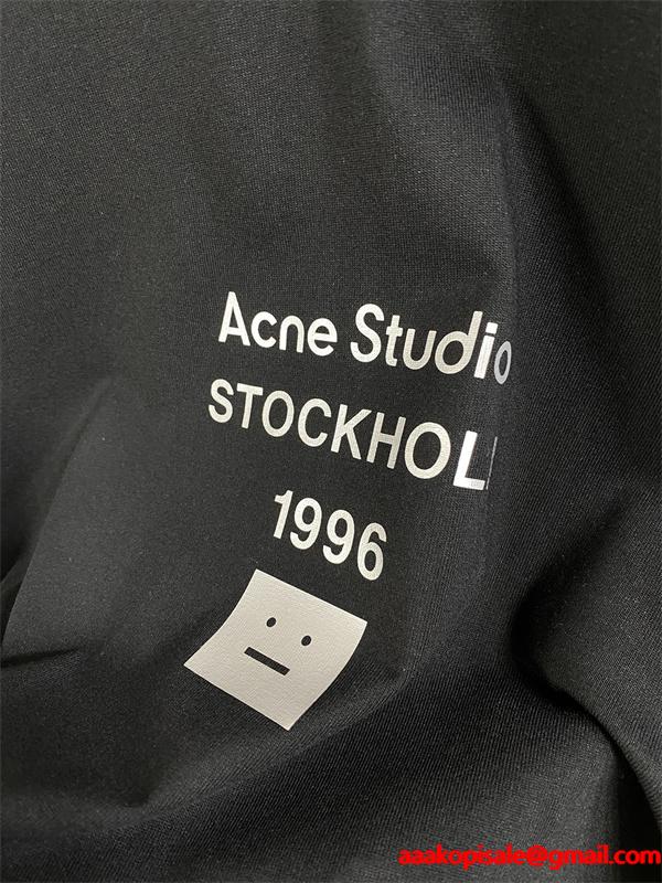 希少デザイン 安心 ブラック ロングTシャツ ベーシック ACNE STUDIOS アクネ ストゥディオズ コピー