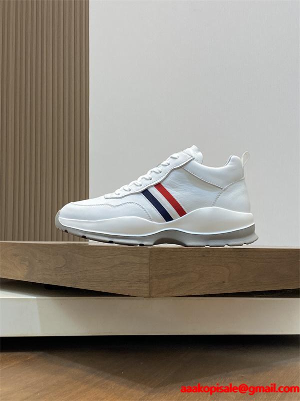 MONCLER 激安 Promyx Space ハイカットスニーカー メンズ レディース 羊毛ライニング 厚底 レザースニーカー 撞色デザイン