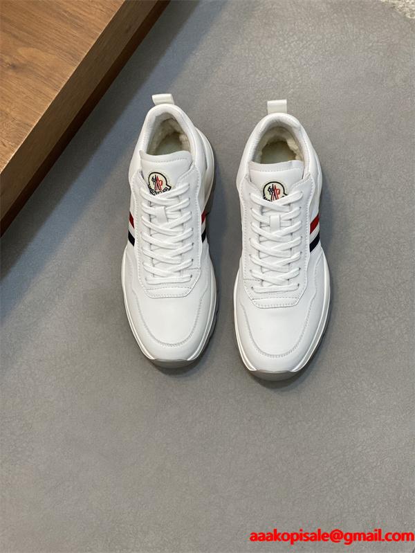 MONCLER 激安 Promyx Space ハイカットスニーカー メンズ レディース 羊毛ライニング 厚底 レザースニーカー 撞色デザイン