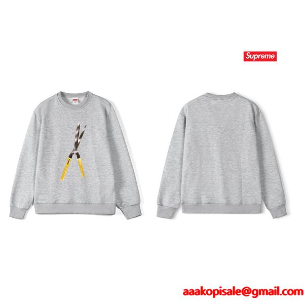 大人ストリート ブラック 即完売 おしゃれ SUPREME シュプリーム コピー スウェット