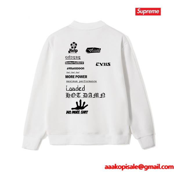 SUPREME シュプリーム コピー 秋冬 ぬくもり系 大人モード ブラック トレンド スウェット