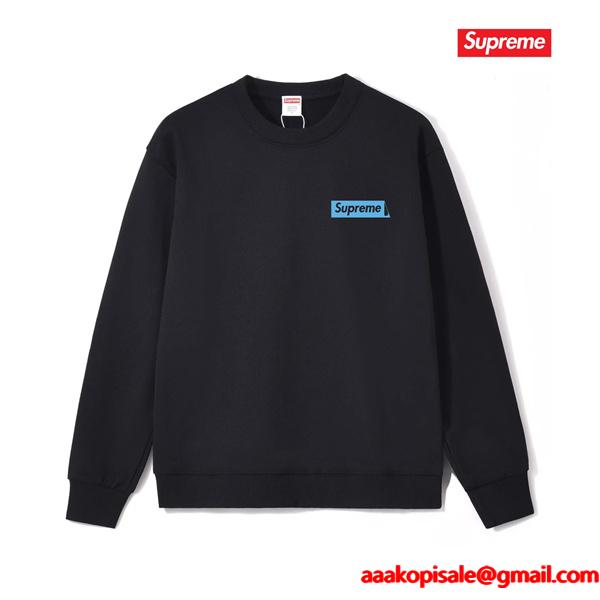 SUPREME シュプリーム コピー 秋冬 ぬくもり系 大人モード ブラック トレンド スウェット