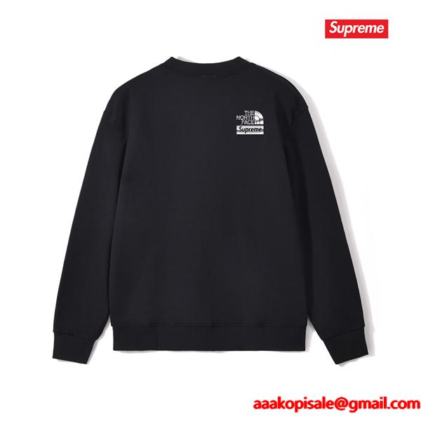 保温性抜群 カジュアル ブラック コラボ SUPREME シュプリーム スーパーコピー スウェット