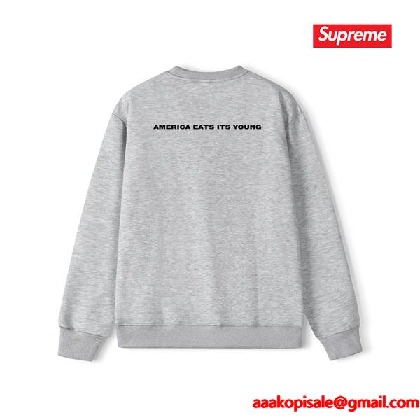 SUPREME シュプリーム コピー 2025秋冬 あたたか 上品 グレー 人気 売れ筋 スウェット