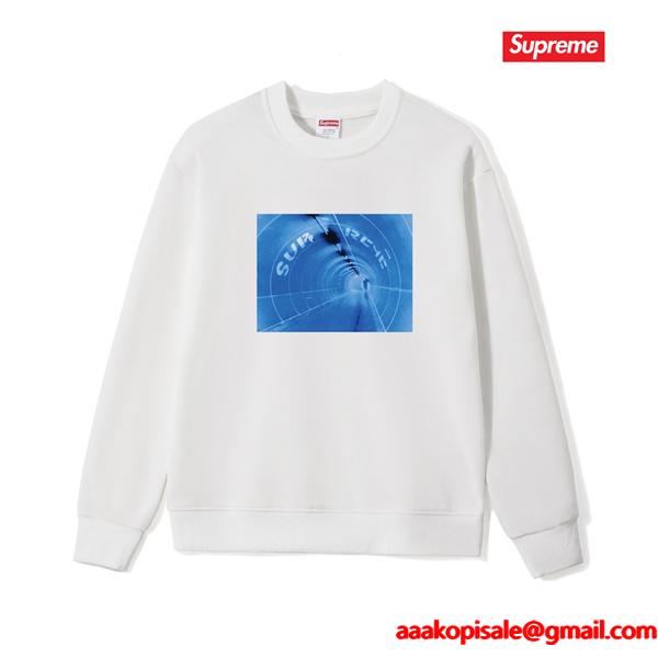 2025秋冬 裏起毛 ホワイト 話題沸騰 フォト SUPREME シュプリーム 偽物 スウェット
