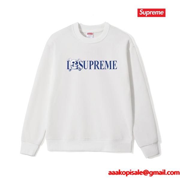 SUPREME シュプリーム コピー 秋冬コーデ 起毛 杢グレー プレミアム ロゴ スウェット