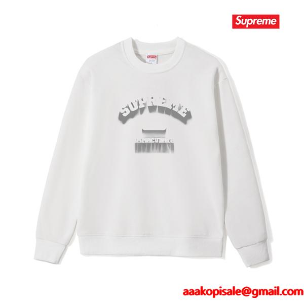 SUPREME シュプリーム コピー お洒落 冬仕様 ホワイト 即完 ロゴ スウェット