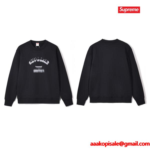 SUPREME シュプリーム コピー お洒落 冬仕様 ホワイト 即完 ロゴ スウェット