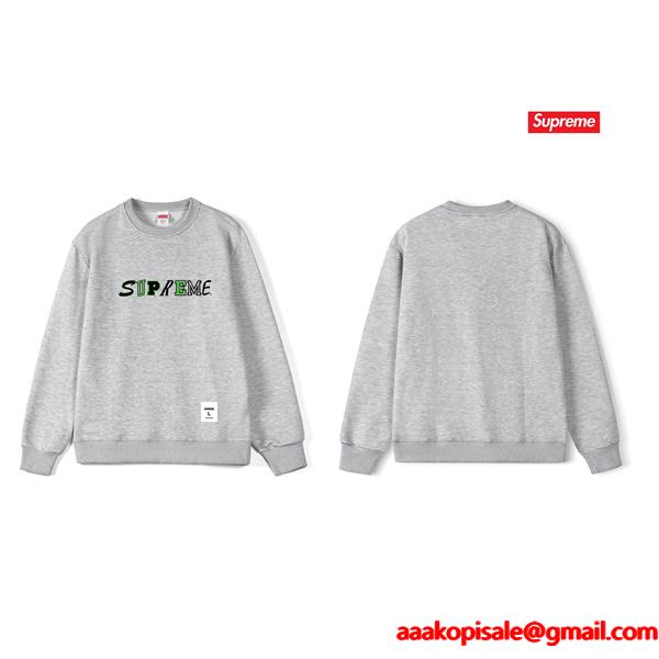 SUPREME シュプリーム コピー 秋冬コーデ 裏起毛 期間限定 グレー 安定人気 スウェット