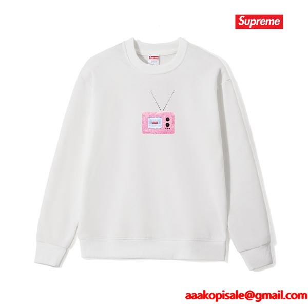 2025秋冬 保温 ホワイト 数量限定 プリント SUPREME シュプリーム コピー スウェット
