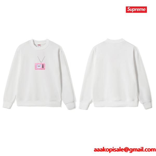 2025秋冬 保温 ホワイト 数量限定 プリント SUPREME シュプリーム コピー スウェット