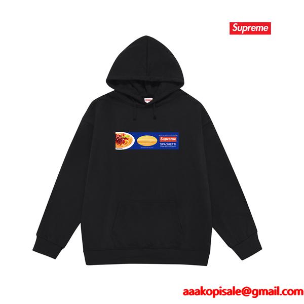  2025秋冬準備 防冷 ブラック モード系 SUPREME シュプリーム 偽物 パーカー