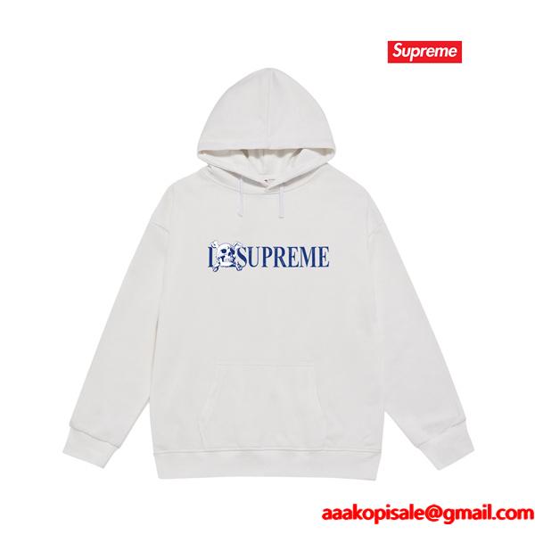 2025秋冬必須 防寒対策 ブラック 新作 ロゴ パーカー SUPREME シュプリーム コピー