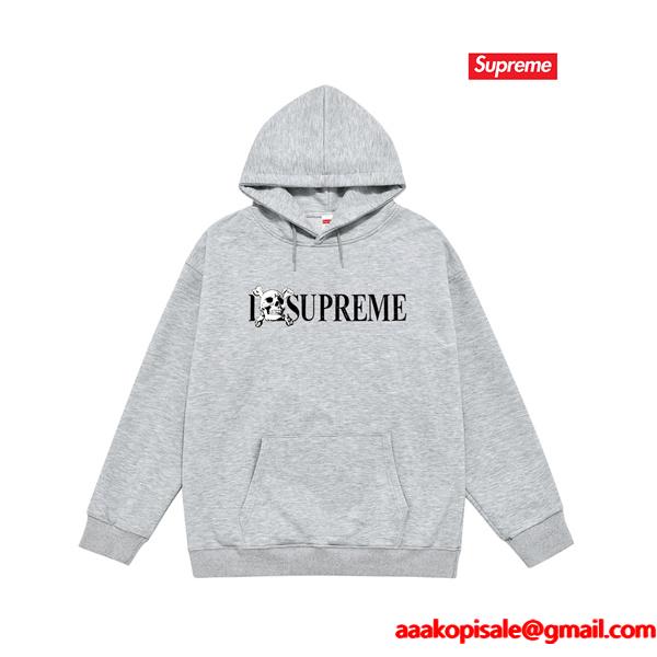 2025秋冬必須 防寒対策 ブラック 新作 ロゴ パーカー SUPREME シュプリーム コピー