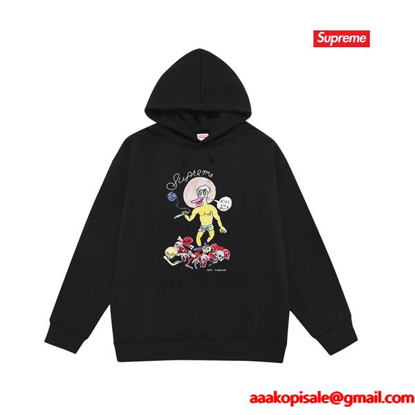 SUPREME シュプリーム コピー 秋冬対応 肌触り良好 ホワイト 数量限定 パーカー
