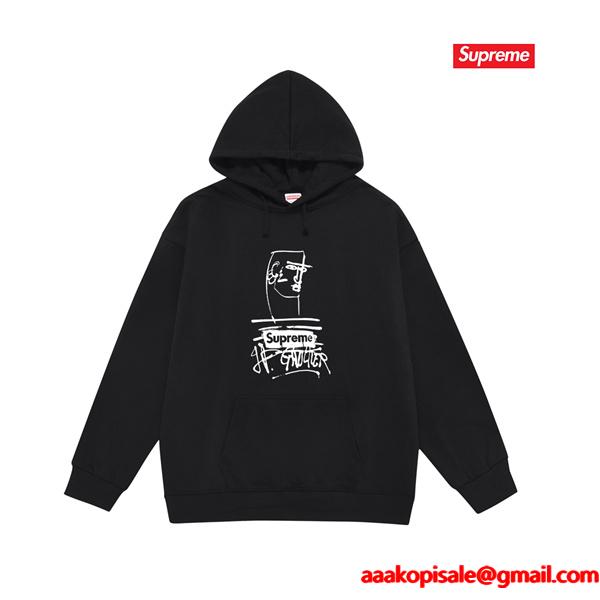  SUPREME シュプリーム コピー 2025秋冬定番 冷え対策 ブラック 注目 パーカー