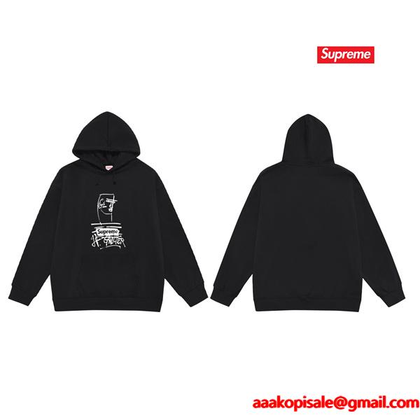  SUPREME シュプリーム コピー 2025秋冬定番 冷え対策 ブラック 注目 パーカー