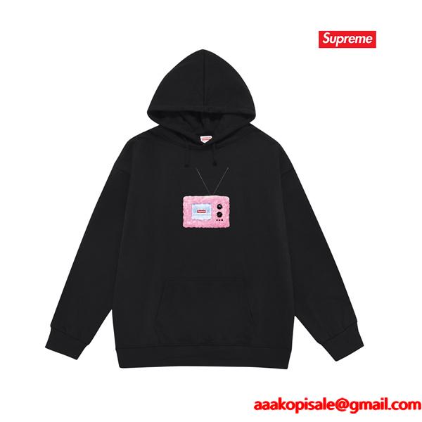 SUPREME シュプリーム コピー 2025秋冬対応 上質 防寒 ブラック 人気 新作 パーカー