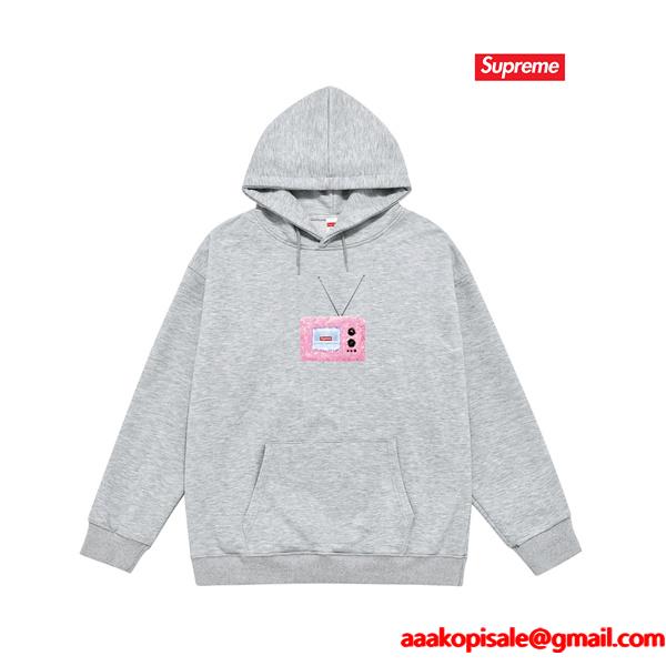 SUPREME シュプリーム コピー 2025秋冬対応 上質 防寒 ブラック 人気 新作 パーカー
