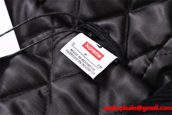 秋冬対応 上質 ブラック 人気 入手困難 ジャケット SUPREME シュプリーム コピー