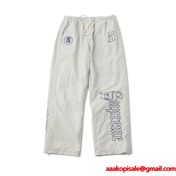 2025秋冬コーデ プレミアム ブラック 定番 SUPREME シュプリーム 偽物 パンツ