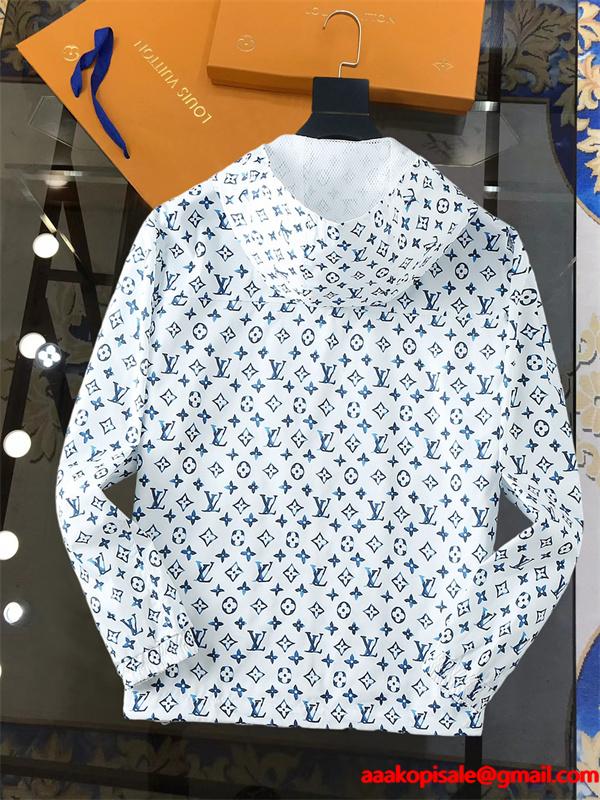 2025秋冬 総柄プリント LOUIS VUITTON ルイヴィトン コピー ジャケット ホワイト 着心地 