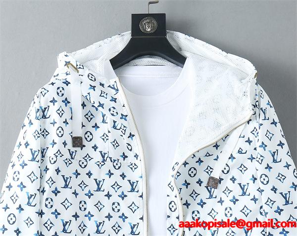 2025秋冬 総柄プリント LOUIS VUITTON ルイヴィトン コピー ジャケット ホワイト 着心地 