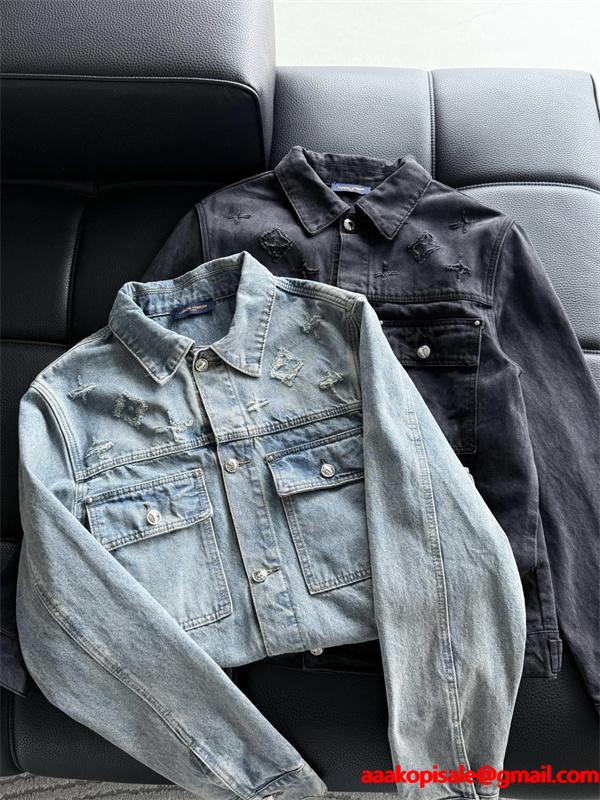 LOUIS VUITTON ルイヴィトン コピー デニムジャケット ベーシックシルエット 着回し力